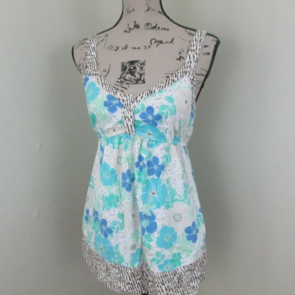 Motherhood Maternity Sleeveless Blouse S Floral